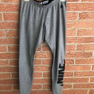 Grey cotton Nike leggings